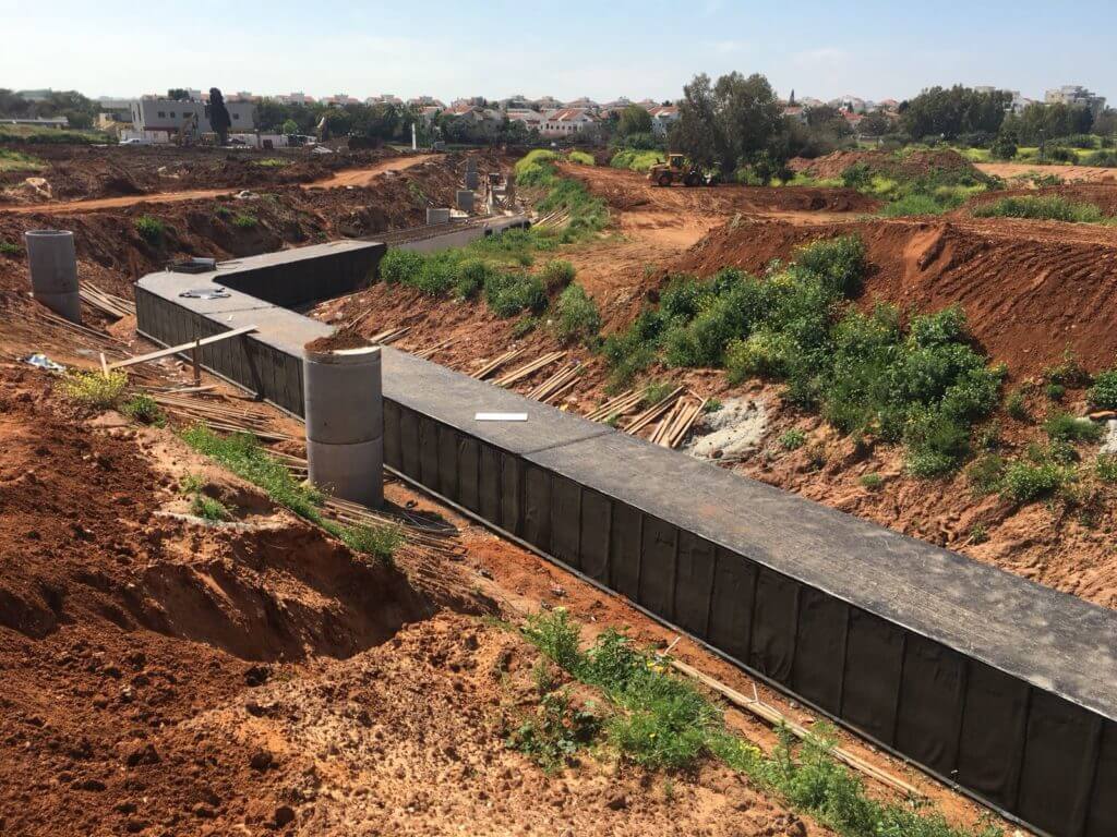 מובל ניקוז נחל הדר Drainage